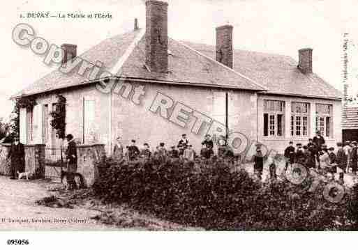 Ville de DEVAY, carte postale ancienne