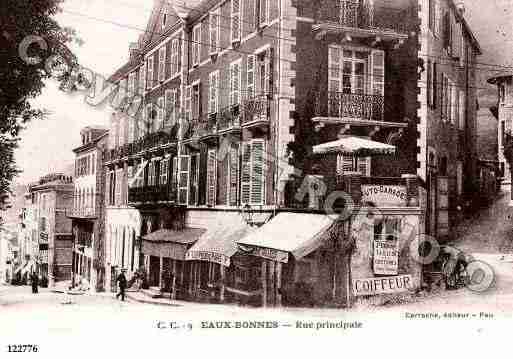 Ville de EAUXBONNES, carte postale ancienne