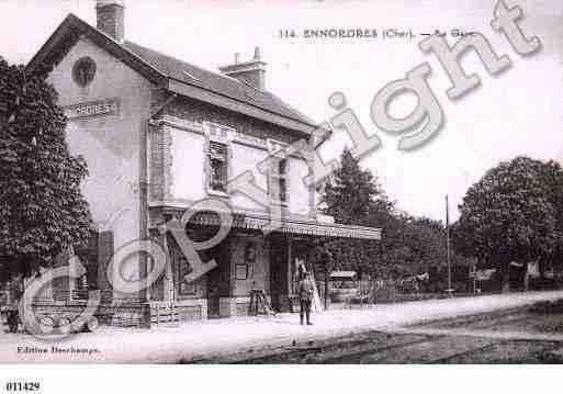 Ville de ENNORDRES, carte postale ancienne