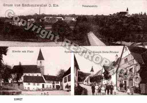 Ville de ESCHENTZWILLER, carte postale ancienne