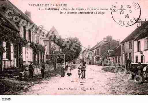 Ville de ESTERNAY, carte postale ancienne