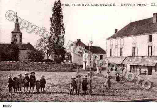 Ville de FLEURYLAMONTAGNE, carte postale ancienne