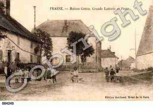 Ville de FRASNE, carte postale ancienne