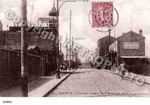 Ville de GENTILLY, carte postale ancienne