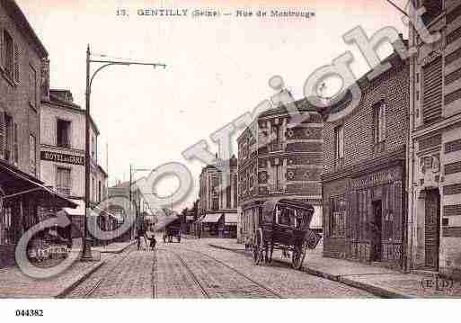 Ville de GENTILLY, carte postale ancienne