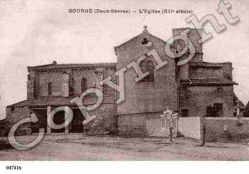 Ville de GOURGE, carte postale ancienne Ville de GOURGE, carte postale ancienne
