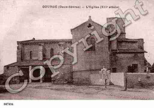 Ville de GOURGE, carte postale ancienne