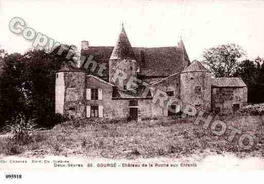 Ville de GOURGE, carte postale ancienne