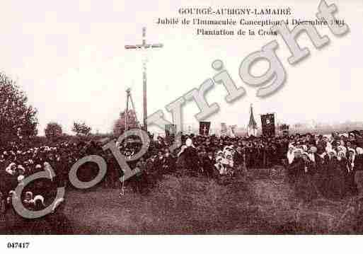 Ville de GOURGE, carte postale ancienne