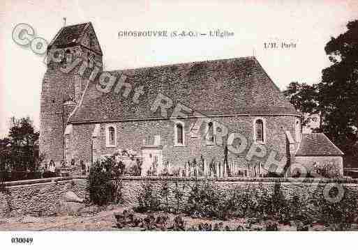 Ville de GROSROUVRE, carte postale ancienne