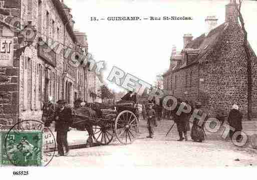 Ville de GUINGAMP, carte postale ancienne