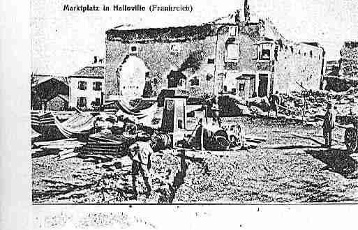Ville de HALLOVILLE, carte postale ancienne