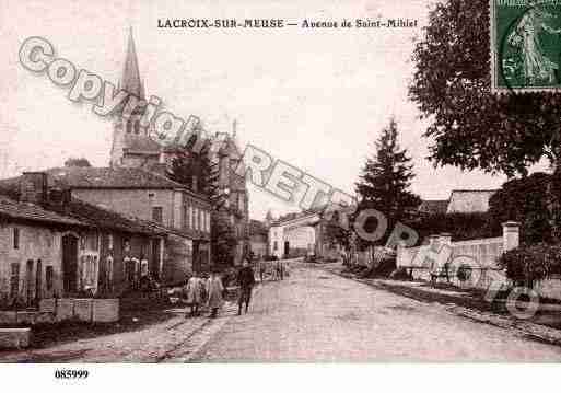 Ville de LACROIXSURMEUSE, carte postale ancienne