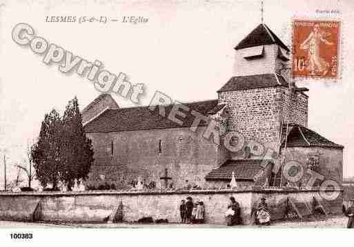 Ville de LESMES, carte postale ancienne