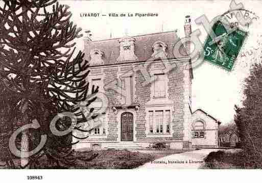 Ville de LIVAROT, carte postale ancienne