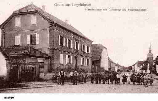 Ville de LOGELHEIM, carte postale ancienne