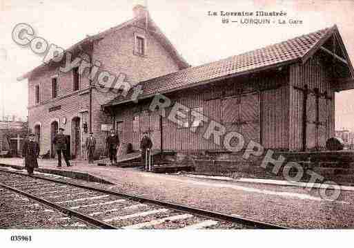 Ville de LORQUIN, carte postale ancienne