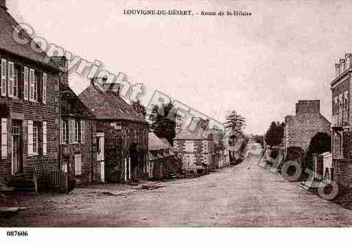 Ville de LOUVIGNEDUDESERT, carte postale ancienne