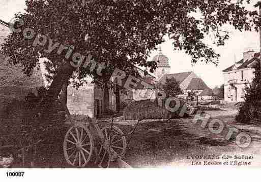 Ville de LYOFFANS, carte postale ancienne