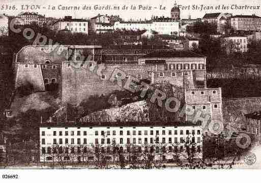 Ville de LYON, carte postale ancienne