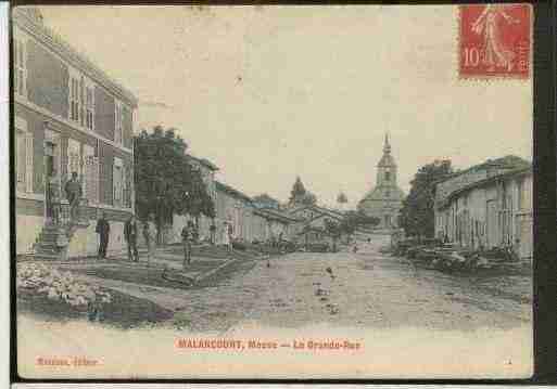 Ville de MALANCOURT, carte postale ancienne