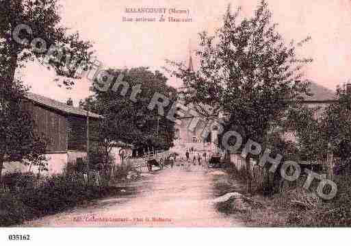 Ville de MALANCOURT, carte postale ancienne