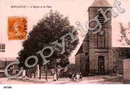 Ville de MARSANGY, carte postale ancienne