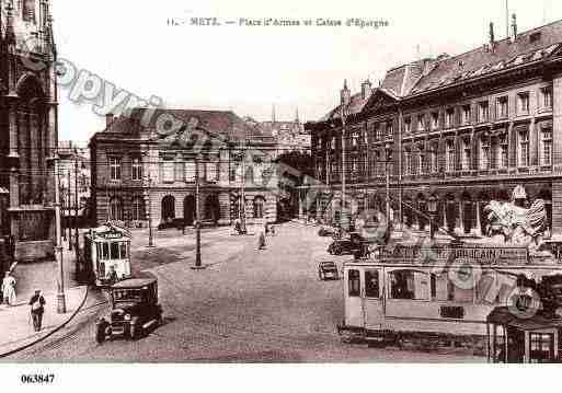 Ville de METZ, carte postale ancienne