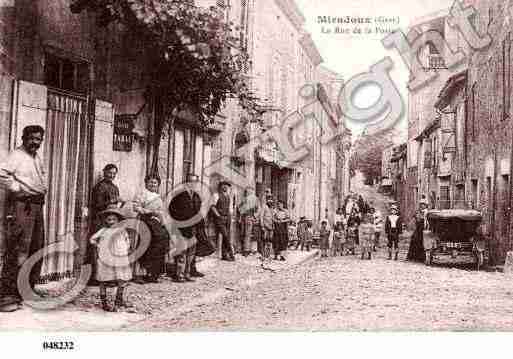 Ville de MIRADOUX, carte postale ancienne