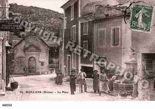 Ville de MOLLANSSUROUVEZE, carte postale ancienne