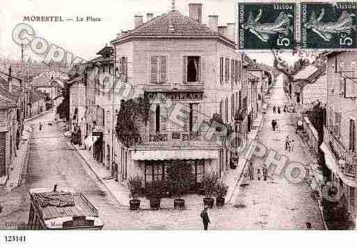 Ville de MORESTEL, carte postale ancienne