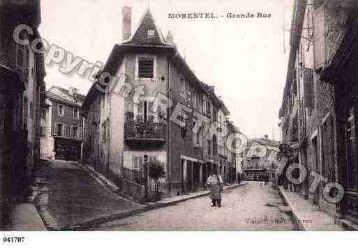 Ville de MORESTEL, carte postale ancienne