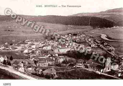 Ville de MORTEAU, carte postale ancienne