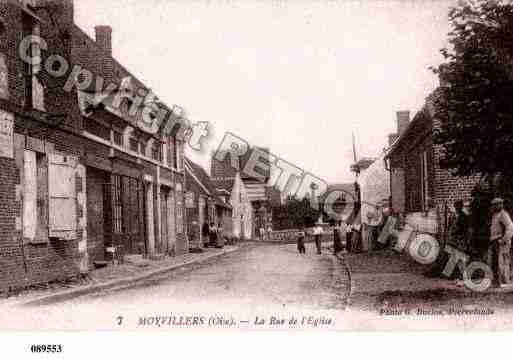 Ville de MOYVILLERS, carte postale ancienne