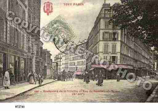 Ville de PARIS10, carte postale ancienne