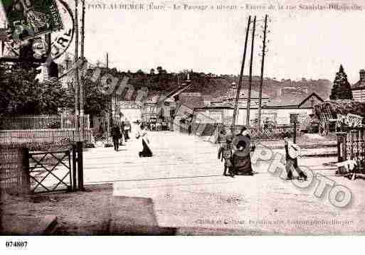 Ville de PONTAUDEMER, carte postale ancienne