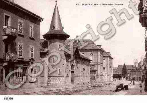 Ville de PONTARLIER, carte postale ancienne