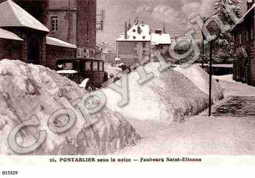 Ville de PONTARLIER, carte postale ancienne