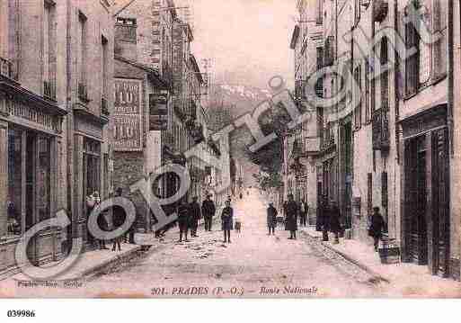 Ville de PRADES, carte postale ancienne