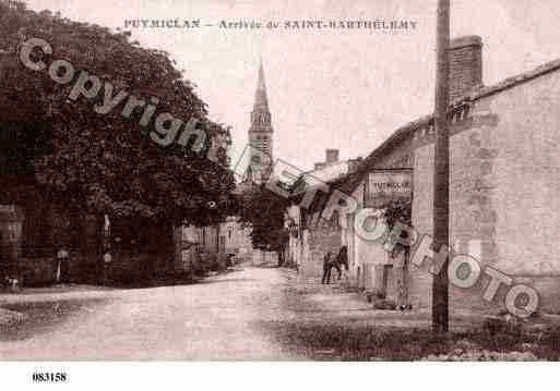 Ville de PUYMICLAN, carte postale ancienne