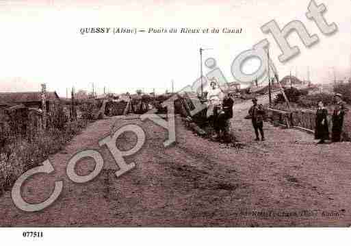 Ville de QUESSY, carte postale ancienne