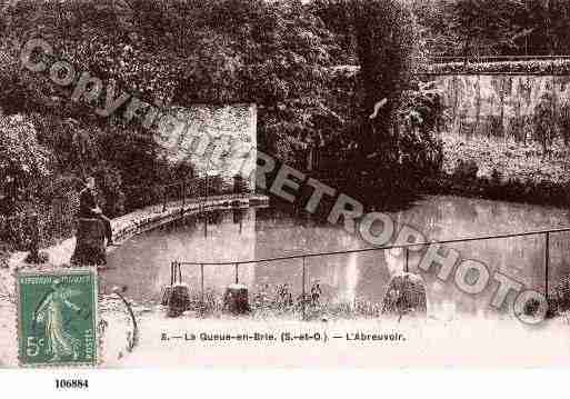 Ville de QUEUEENBRIE(LA), carte postale ancienne Ville de QUEUEENBRIE(LA), carte postale ancienne