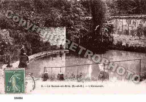 Ville de QUEUEENBRIE(LA), carte postale ancienne