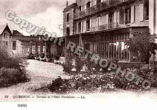 Ville de QUIBERON, carte postale ancienne