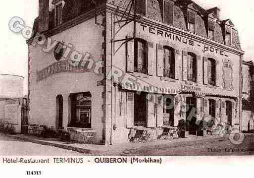 Ville de QUIBERON, carte postale ancienne