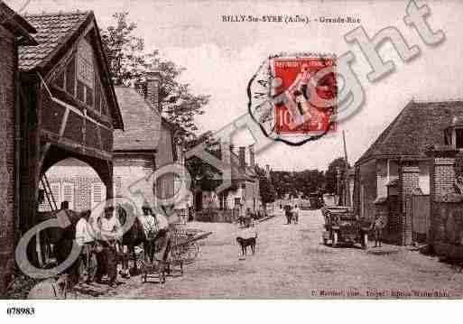 Ville de RILLYSAINTESYRE, carte postale ancienne