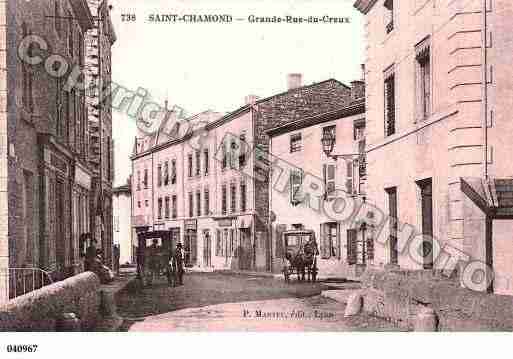 Ville de SAINTCHAMOND, carte postale ancienne