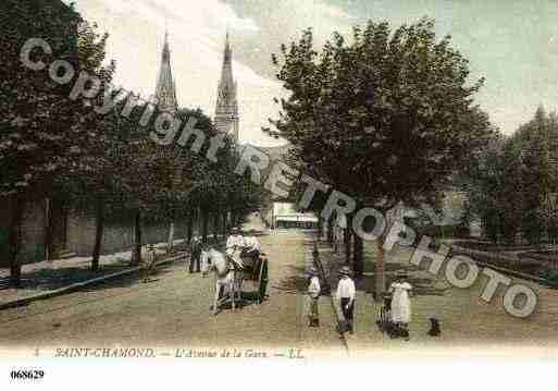 Ville de SAINTCHAMOND, carte postale ancienne