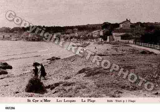 Ville de SAINTCYRSURMER, carte postale ancienne