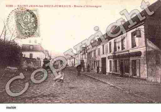 Ville de SAINTJEANLESDEUXJUMEAUX, carte postale ancienne